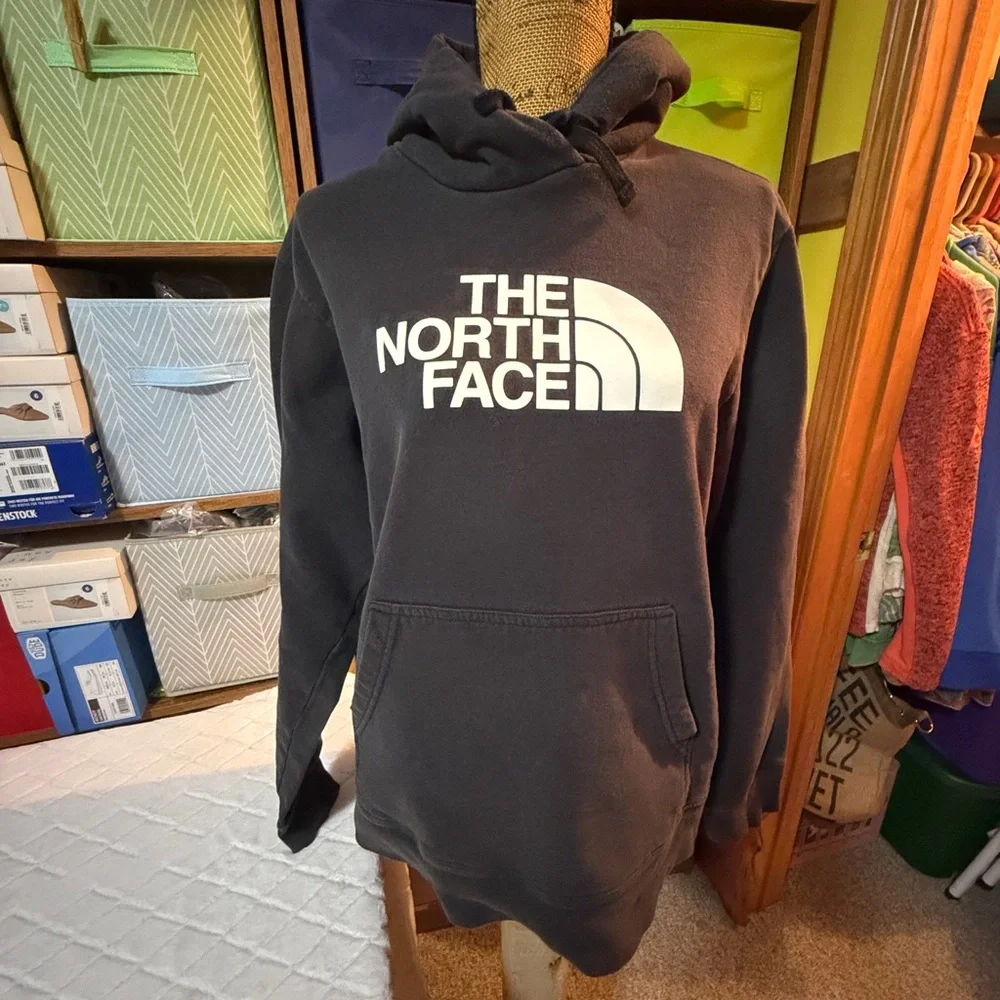 The North Face Men's Black and White Logo Hoodie